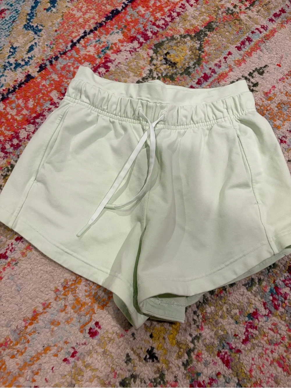 lululemon athletica Mint Drawstring Athletic Shorts